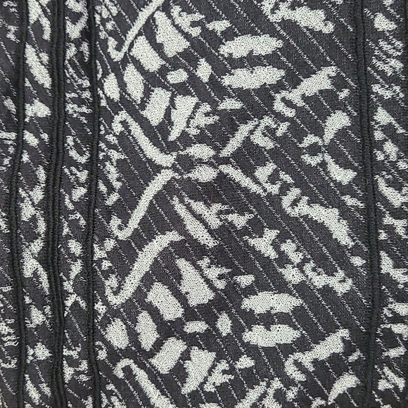 *Final Sale* Free People Kimono Black Gray Fringed - Picture 10 of 12